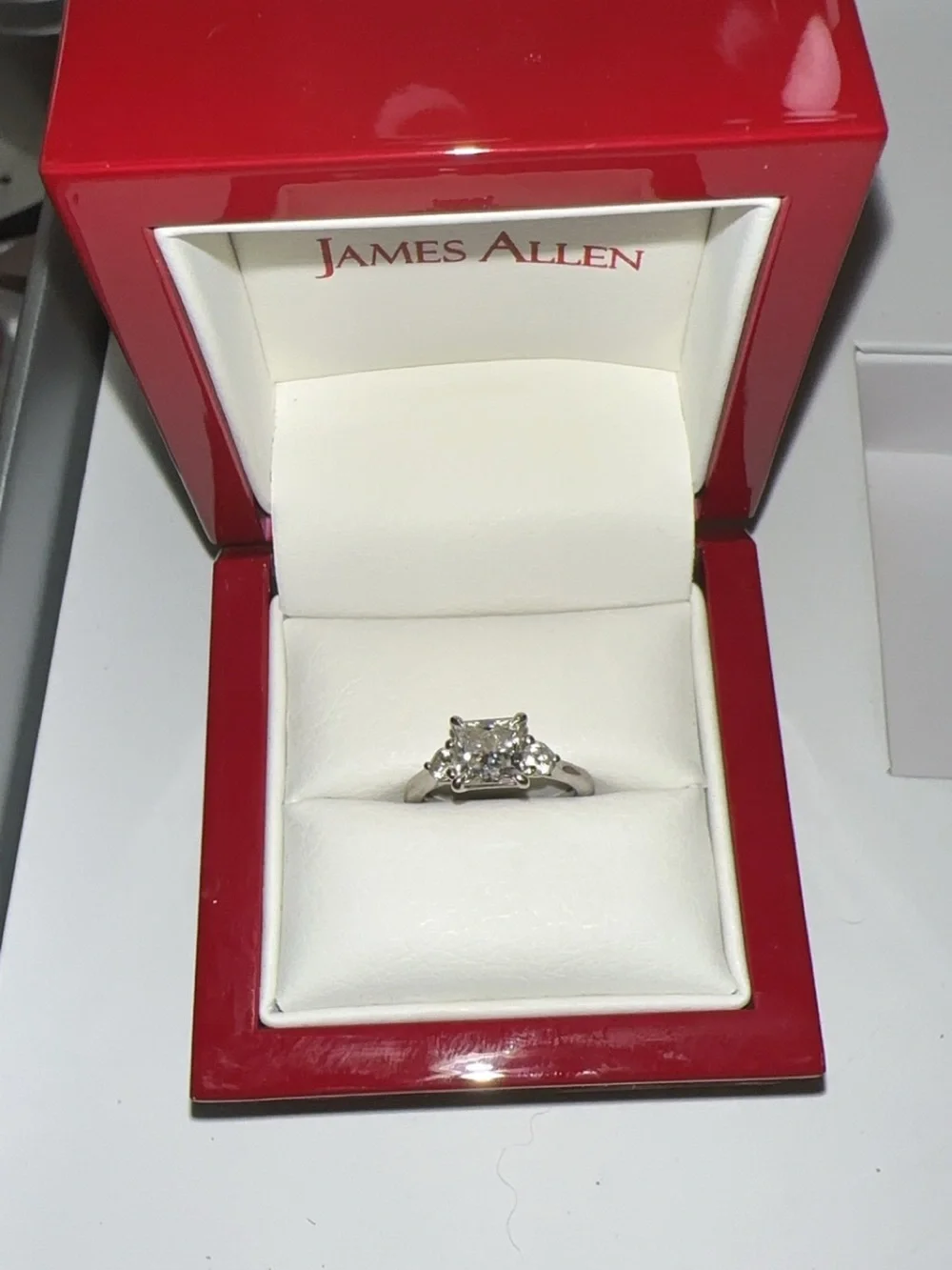 James Allen White Gold Diamond Engagement Ring - Classic Solitaire